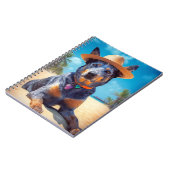 Australisch vee op het strand, hondenliefhebbers z notitieboek (Linkerzijde)