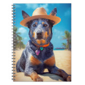 Australisch vee op het strand, hondenliefhebbers z notitieboek (Voorkant)