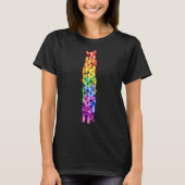 Australisch vee Regenboog Vlag Gay Pride LGBT Hond T-shirt (Voorkant)