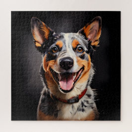 Australisch Veehond Realisme Kunst Portret Legpuzzel