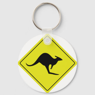 australisch verkeersbord kangaroo australië sleutelhanger
