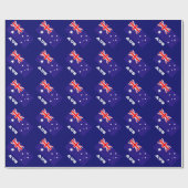 Australisch verpakkingspapier onder de vlag cadeaupapier (Vlak)