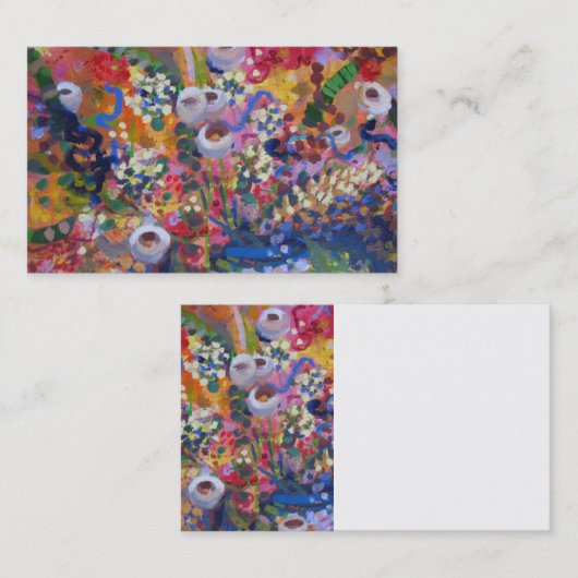 Australisch visitekaartje voor natuurbloemen (Voorkant / Achterkant)