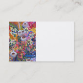 Australisch visitekaartje voor natuurbloemen (Achterkant)