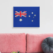 Australisch vlaggendecoratief canvas afdruk (Insitu (Woonkamer))