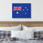 Australisch vlaggendecoratief canvas afdruk (Insitu (Slaapkamer))