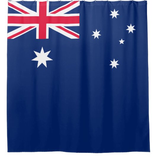 Australisch vlaggendouwergordijn douchegordijn (Voorkant)