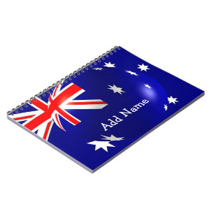 Australisch vlaggenontwerp notitieboek