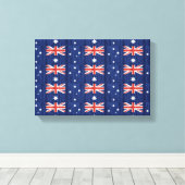 australisch vlagontwerp Thunder_Cove blue Canvas Afdruk (Insitu (Houten vloer))