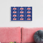 australisch vlagontwerp Thunder_Cove blue Canvas Afdruk (Insitu (Woonkamer))