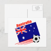 Australisch voetbalteam briefkaart (Voorkant / Achterkant)