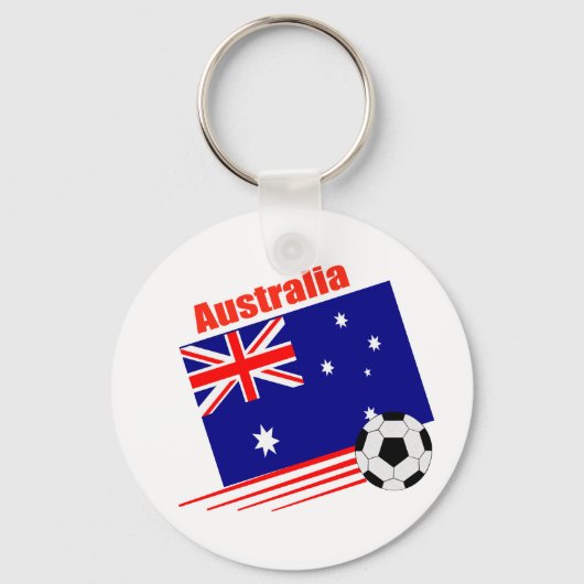 Australisch Voetbalteam Sleutelhanger (Voorkant)