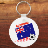 Australisch Voetbalteam Sleutelhanger (Voorkant)