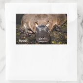 Australisch vogelbekdier rechthoekige sticker (Tas)