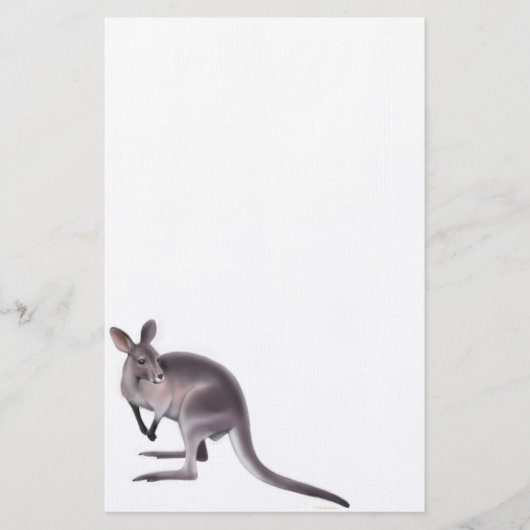 Australisch Wallaby Stationery Briefpapier (Voorkant)