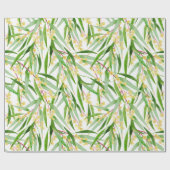 Australisch Wattle Pattern Cadeaupapier (Vlak)