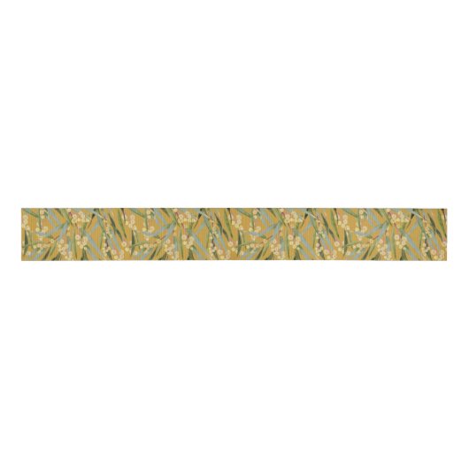 Australisch Wattle Pattern Grosgrain Lint (Voorkant)