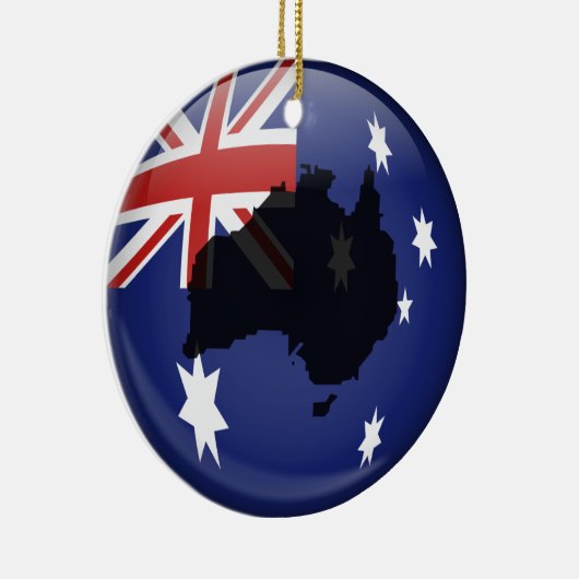 Australisch Wereldbol Keramisch Ornament (Rechts)