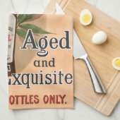 Australisch Whisky Adverteren Poster Theedoek (Quarter Fold)