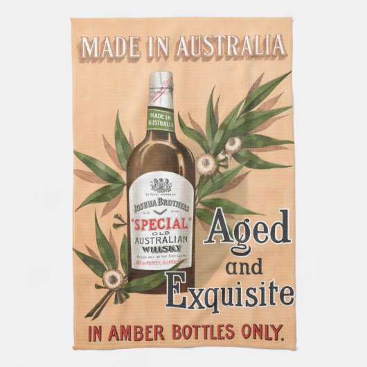 Australisch Whisky Adverteren Poster Theedoek (Verticaal)