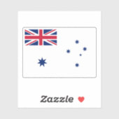 Australisch wit vaandel sticker (Vel)