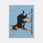 Australisch Working Kelpie Fleece Deken (Voorkant)