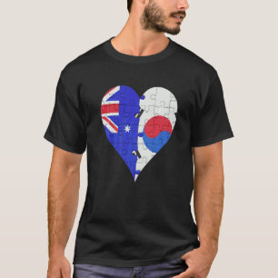 Australisch Zuid-Koreaans vlaggenschip T-shirt