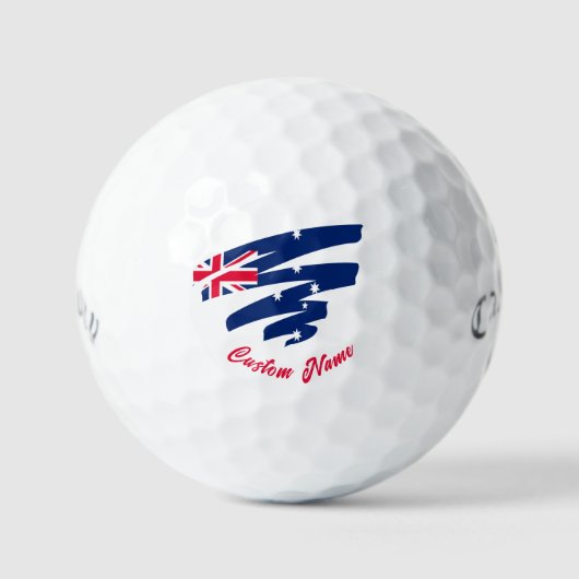 Australische aangepaste naam golfballen | Aussie-v (Voorkant)