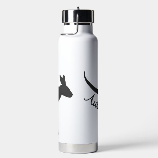 Australische aangepaste naam Kangaroo Waterfles (Rechts)