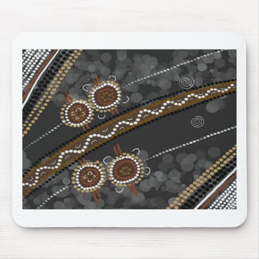Australische aboriginal Art - Lost Tribes Muismat (Voorkant)