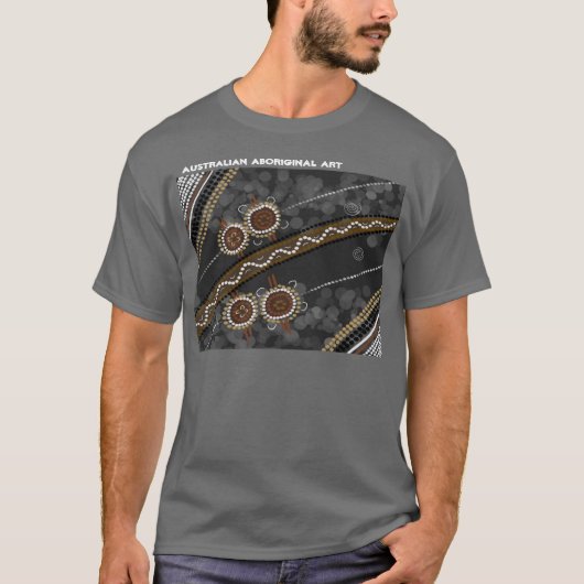 Australische aboriginal Art T-shirt (Voorkant)