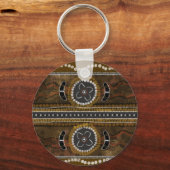 Australische aboriginal Art - voedselverzameling Sleutelhanger (Voorkant)