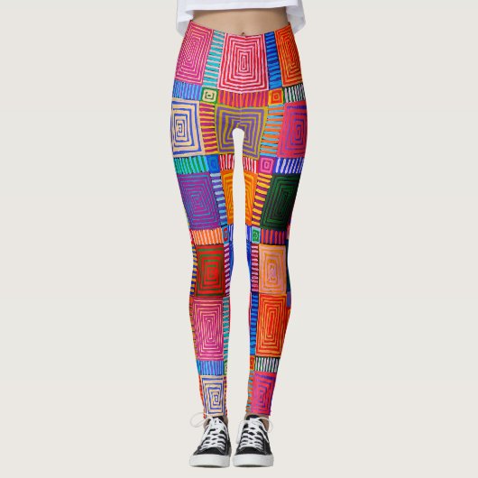 Australische Aboriginal artiesten Boutique designe Leggings (Voorkant)