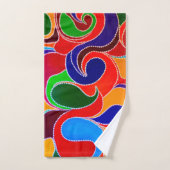 Australische aboriginal Dreamweaver Rainbow Face C Handdoek (Handdoek)