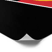 Australische Aboriginal Flag Shaka teken hangen lo Poster (Hoek)