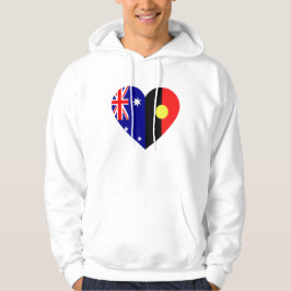 Australische Aboriginal-hartenvlaggen Hoodie