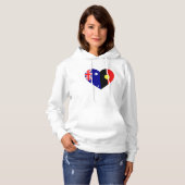 Australische Aboriginal-hartenvlaggen Hoodie (Voorkant volledig)