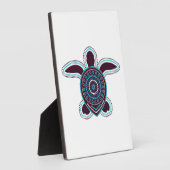 Australische Aboriginal Kunst Schildpad Fotoplaat (Zijkant)
