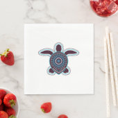 Australische Aboriginal Kunst Schildpad Servet (Insitu)