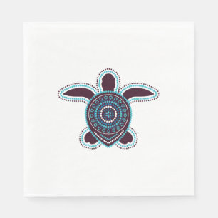 Australische Aboriginal Kunst Schildpad Servet
