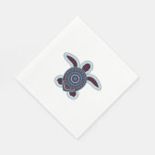 Australische Aboriginal Kunst Schildpad Servet (Hoek)