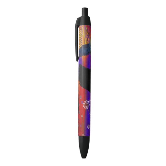 Australische aboriginal Outback Art Styled Pen (Top (Verticaal))