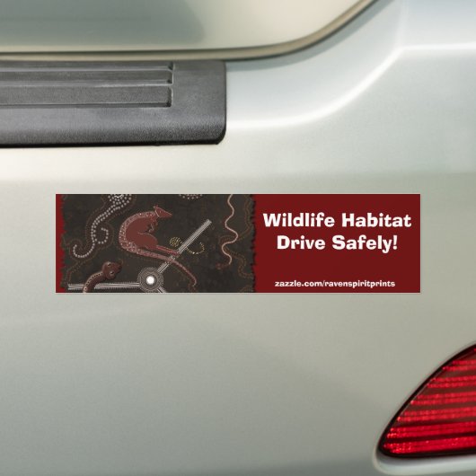 Australische Aboriginal Style Art Bumpersticker (Op auto)