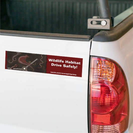 Australische Aboriginal Style Art Bumpersticker (Op Truck)