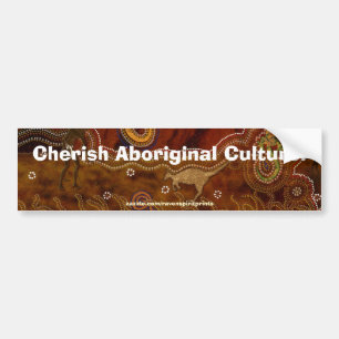 Australische Aboriginal Style Art Bumpersticker