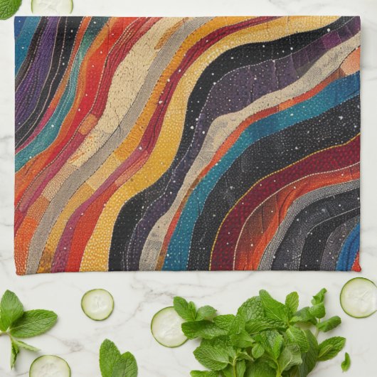 Australische Aboriginal Theedoek (Gevouwen)