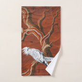 Australische Aboriginal-thema Cockatiel Bad Handdoek (Handdoek)