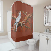 Australische Aboriginal-thema Cockatiel Douchegordijn (In situ)