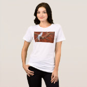 Australische Aboriginal-thema Cockatiel Tri-Blend Shirt (Voorkant volledig)