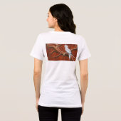 Australische Aboriginal-thema Cockatiel Tri-Blend Shirt (Achterkant volledig)